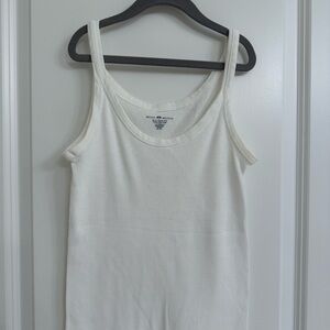 Brandy and Melville White Ribbed Tank Top